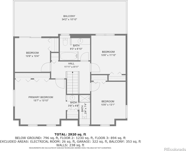 4878 W 98th Ave, Westminster, CO 80031 - view of floor plan / room layout