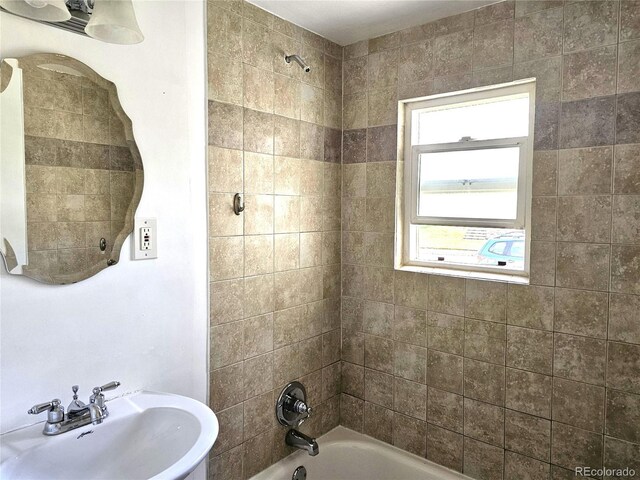 3798 S Grant St, Englewood, CO 80113 - bathroom with a sink and shower / bathtub combination