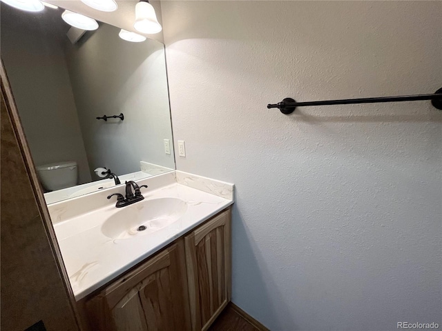 100 River Run Dr, Buena Vista, CO 81211 - half bath with vanity and toilet