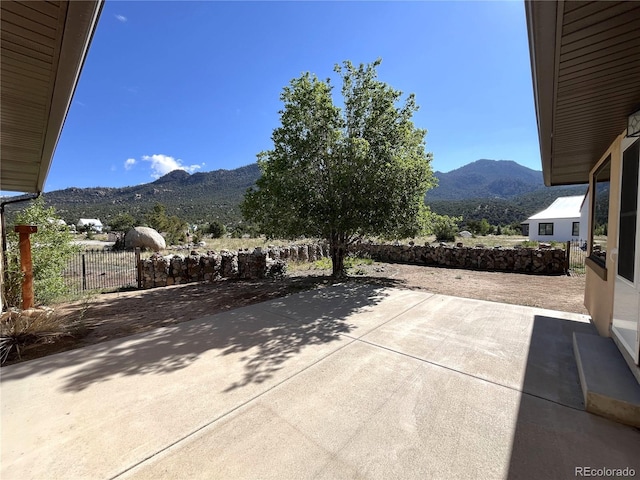 100 River Run Dr, Buena Vista, CO 81211 - view of patio / terrace with a mountain view