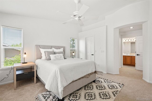 10681 Cherrybrook Cir, Highlands Ranch, CO 80126 - bedroom with light carpet, multiple windows, and baseboards
