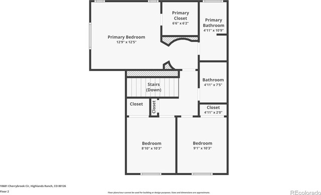 10681 Cherrybrook Cir, Highlands Ranch, CO 80126 - floor plan / room layout