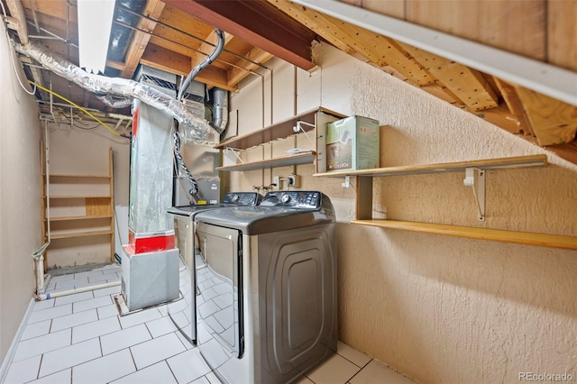 interior space featuring washing machine and dryer