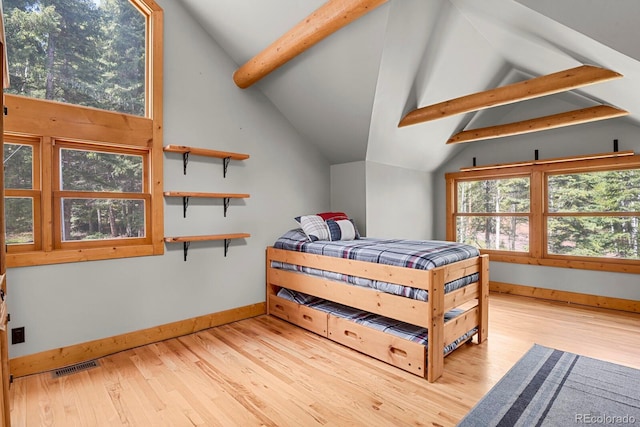 8905 Carol Ln, Conifer, CO 80433 - bedroom with light wood-style floors and baseboards