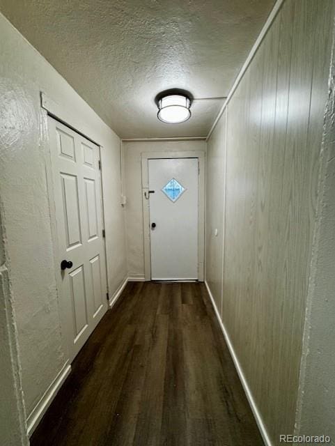 entryway featuring dark hardwood / wood-style flooring