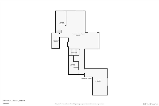 2234 S Nile St, Denver, CO 80228 - view of floor plan / room layout