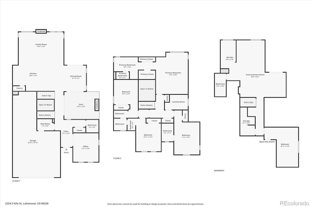 2234 S Nile St, Denver, CO 80228 - view of property floor plan