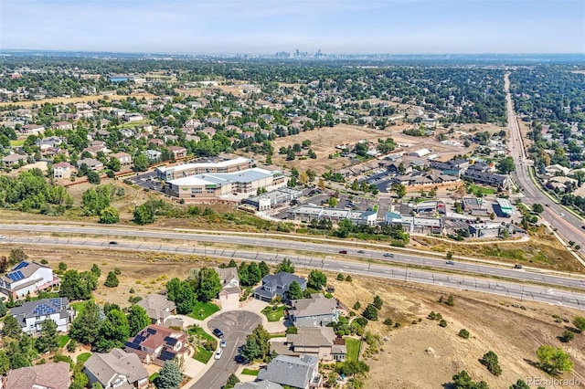 10520 W Vassar Dr, Lakewood, CO 80227 - aerial overview of property's location featuring nearby suburban area