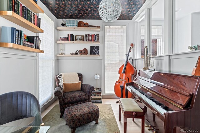 501 S Race St, Denver, CO 80209 - living area featuring an ornate ceiling