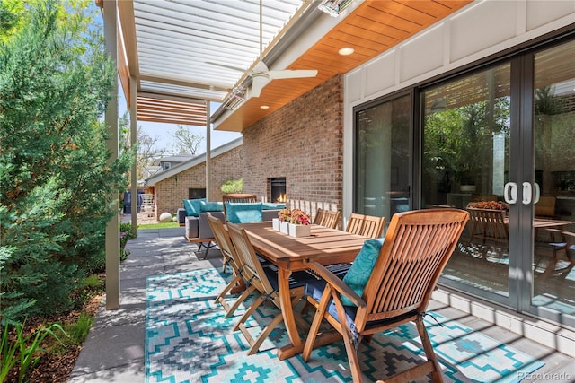 501 S Race St, Denver, CO 80209 - view of patio / terrace featuring french doors and outdoor dining space