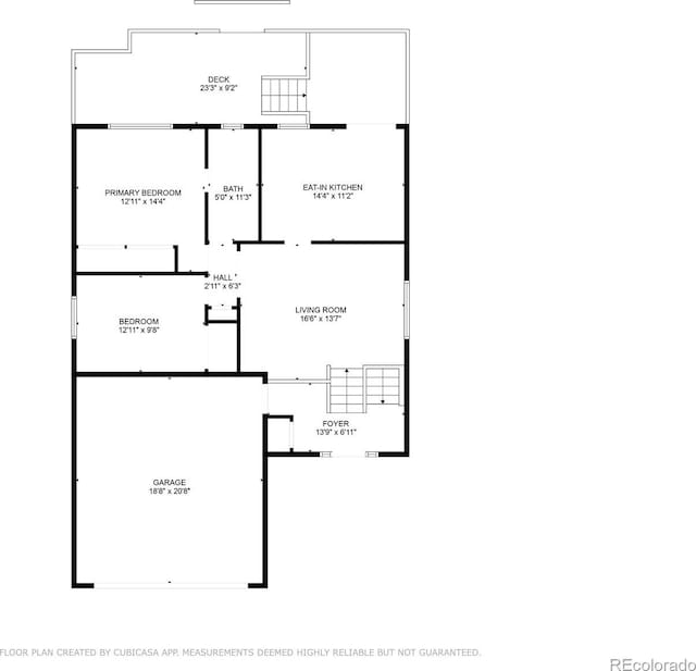 4738 Dover Dr, Colorado Springs, CO 80916 - view of property floor plan