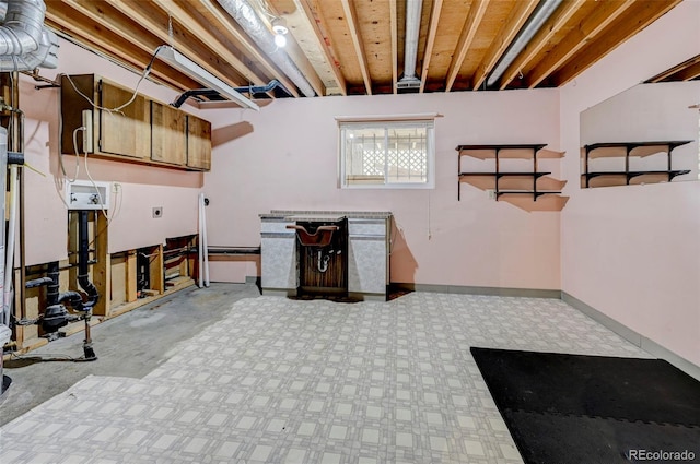 4738 Dover Dr, Colorado Springs, CO 80916 - basement with baseboards