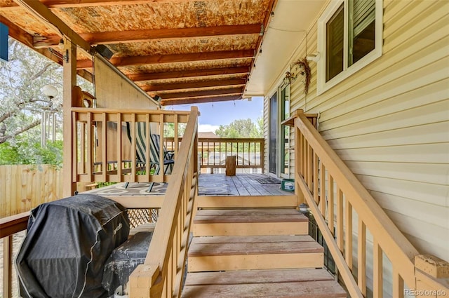 4738 Dover Dr, Colorado Springs, CO 80916 - wooden terrace featuring area for grilling