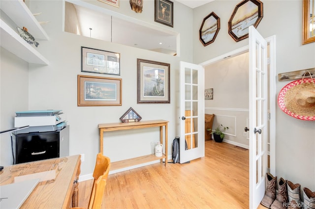 2753 E 139th Dr, Thornton, CO 80602 - home office with french doors and wood finished floors