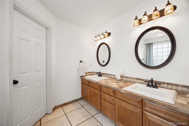 2753 E 139th Dr, Thornton, CO 80602 - full bathroom featuring double vanity and tile patterned floors
