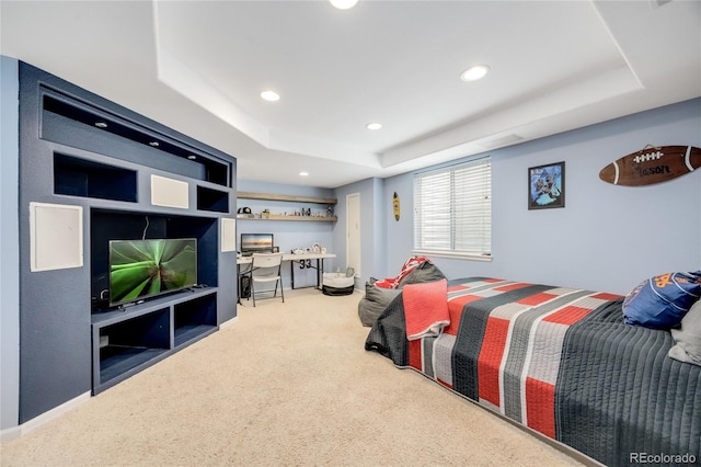2753 E 139th Dr, Thornton, CO 80602 - bedroom with carpet floors, recessed lighting, and a raised ceiling