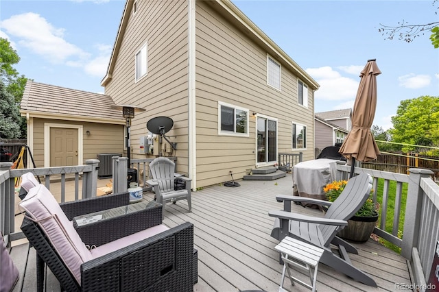 2753 E 139th Dr, Thornton, CO 80602 - view of wooden terrace