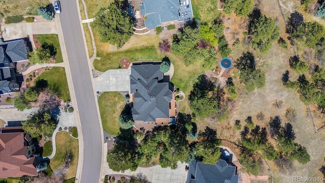 bird's eye view featuring a residential view