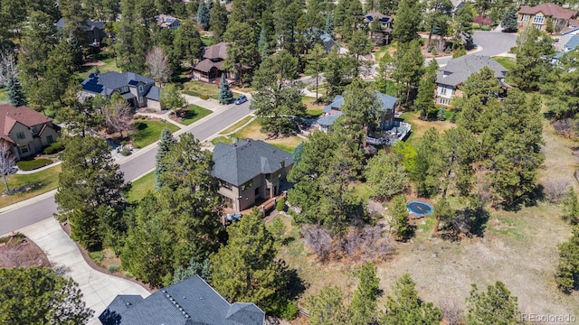 drone / aerial view featuring a residential view