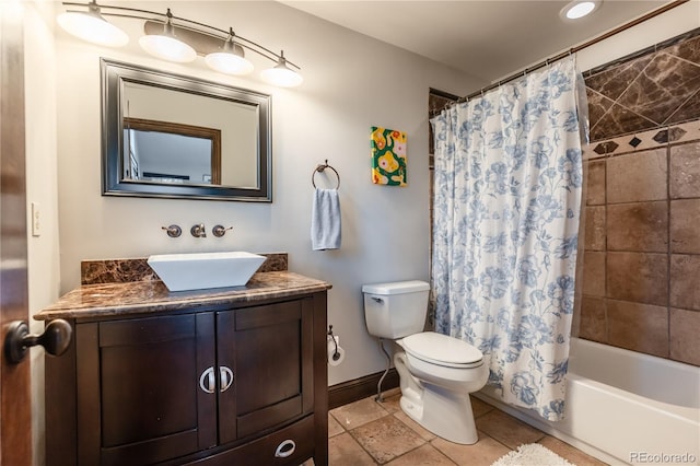 690 S Emerson St, Denver, CO 80209 - bathroom featuring vanity and shower / bath combo with shower curtain