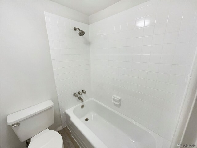 2401 S Gaylord St Unit 206, Denver, CO 80210 - bathroom with toilet and washtub / shower combination