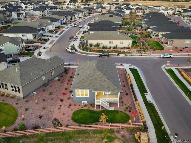 drone / aerial view featuring a residential view