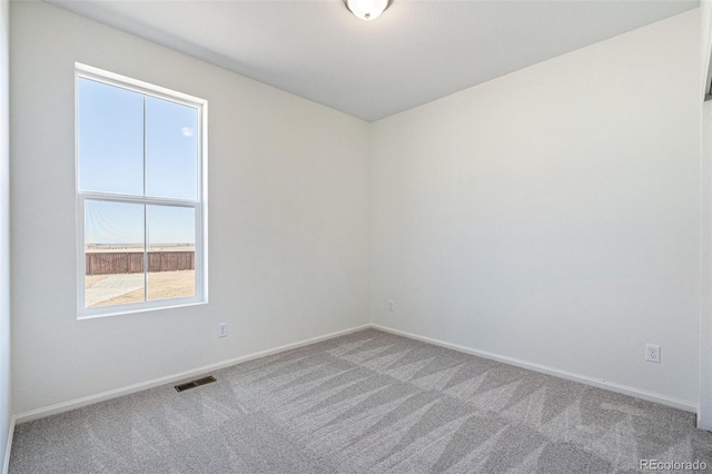 unfurnished room with carpet and a wealth of natural light