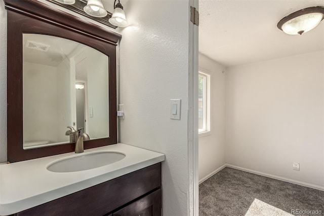 bathroom featuring vanity