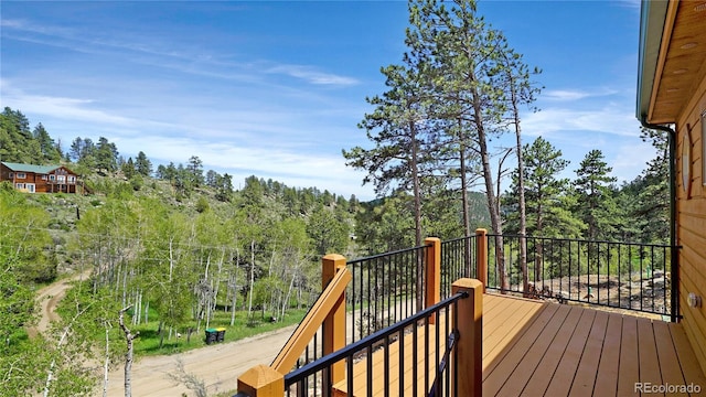 325 Bob Cat Trl, Bailey, CO 80421 - view of deck