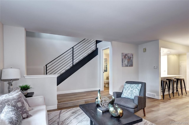 interior space featuring hardwood / wood-style floors