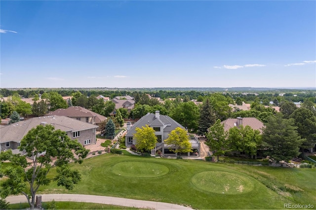 7081 Salvia St, Arvada, CO 80007 - aerial perspective of suburban area with a local golf course