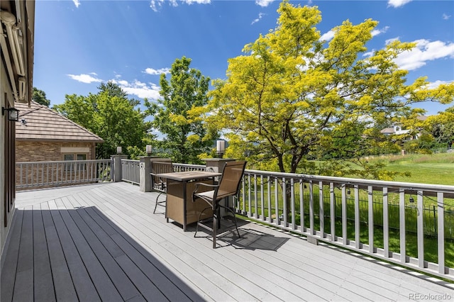 7081 Salvia St, Arvada, CO 80007 - view of wooden deck