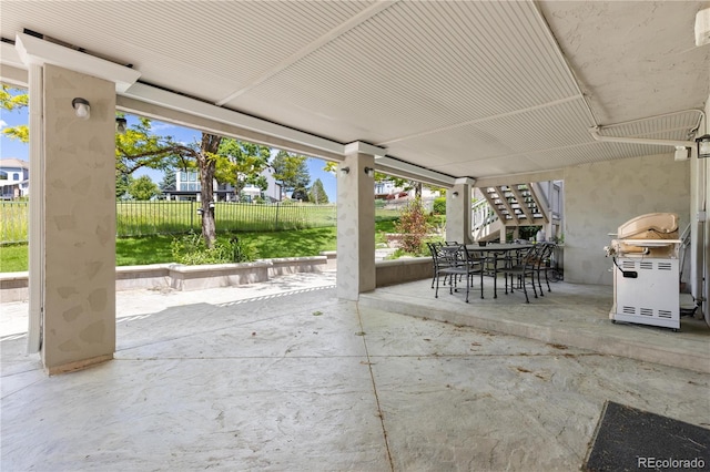 7081 Salvia St, Arvada, CO 80007 - view of patio with area for grilling and outdoor dining space