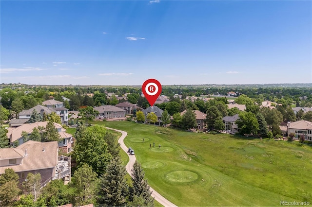 7081 Salvia St, Arvada, CO 80007 - aerial view of residential area featuring a local golf course