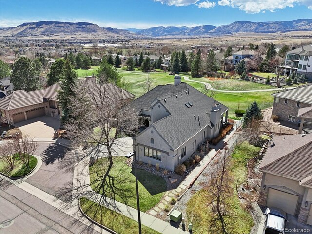 7081 Salvia St, Arvada, CO 80007 - aerial view of residential area featuring a mountainous background