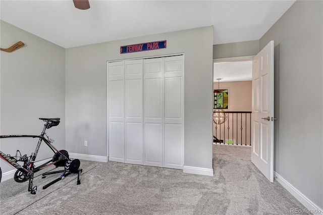 10289 E Berry Dr, Greenwood Village, CO 80111 - workout area with carpet and baseboards
