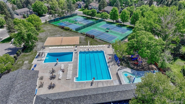 10289 E Berry Dr, Greenwood Village, CO 80111 - drone / aerial view of a pool