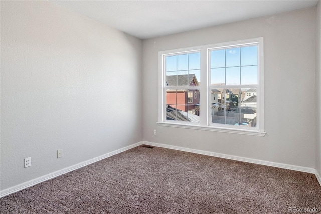 view of carpeted empty room