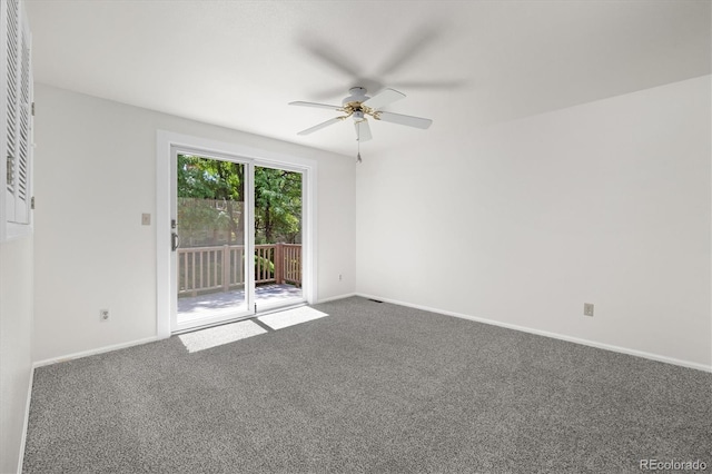 5922 E Briarwood Dr, Centennial, CO 80112 - spare room featuring ceiling fan and carpet