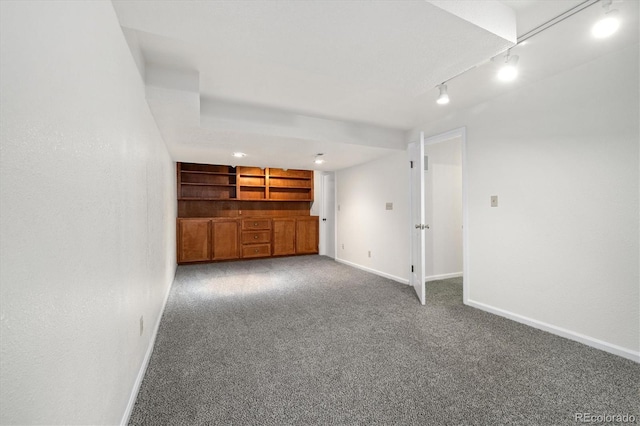 5922 E Briarwood Dr, Centennial, CO 80112 - unfurnished living room with carpet and track lighting
