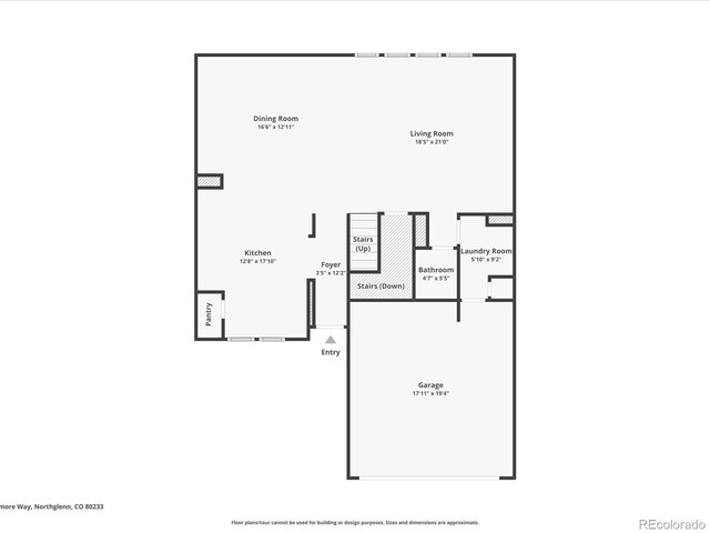 11082 Fillmore Way, Northglenn, CO 80233 - view of floor plan / room layout
