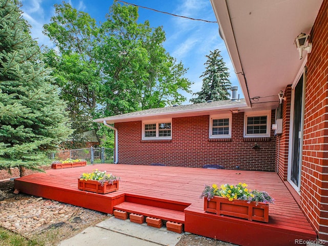 5895 W Plymouth Dr, Littleton, CO 80128 - view of wooden terrace