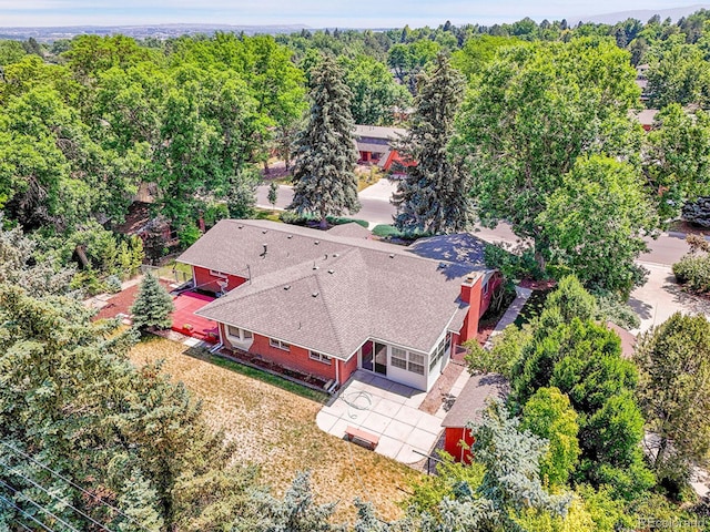 5895 W Plymouth Dr, Littleton, CO 80128 - view from above of property featuring a forest