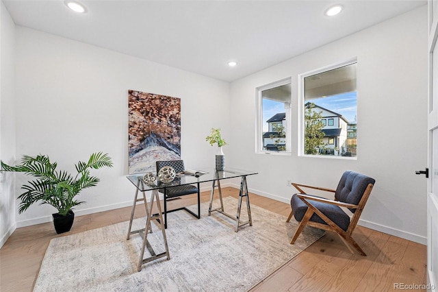 972 Arapahoe Cir, Louisville, CO 80027 - office featuring recessed lighting, baseboards, and light wood-type flooring