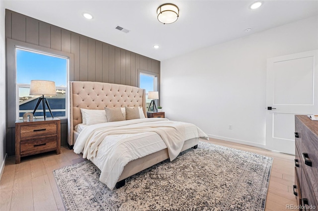 972 Arapahoe Cir, Louisville, CO 80027 - bedroom with visible vents, recessed lighting, light wood finished floors, and baseboards