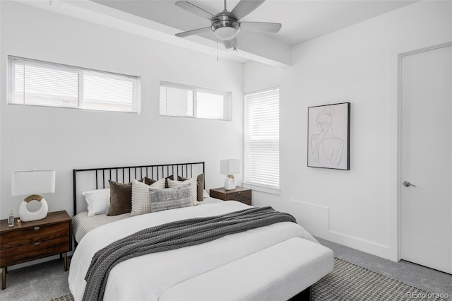 1715 Boulder St, Denver, CO 80211 - carpeted bedroom with a ceiling fan