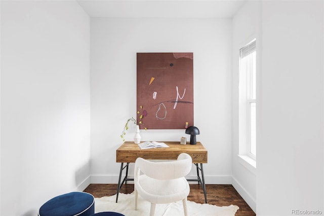 1715 Boulder St, Denver, CO 80211 - office area with wood finished floors and baseboards