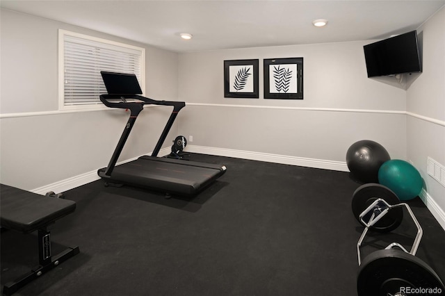 view of workout room