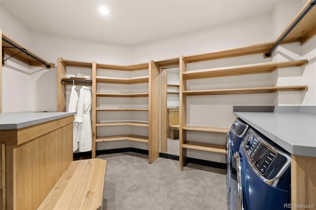 2800 Honors Ct, Silverthorne, CO 80498 - walk in closet with washer and dryer and light colored carpet