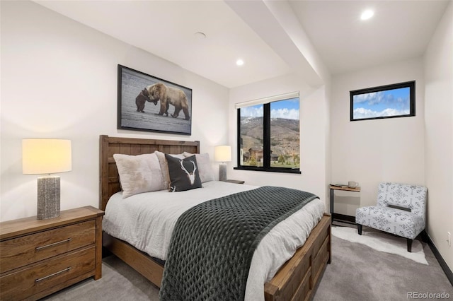 2800 Honors Ct, Silverthorne, CO 80498 - bedroom with light carpet, baseboards, and recessed lighting